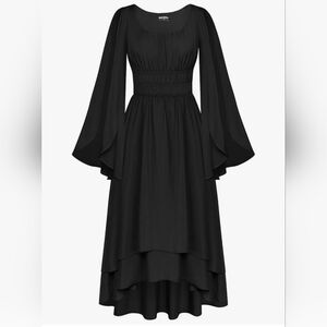 Elegant Scarlet Darkness Black Women's Dress